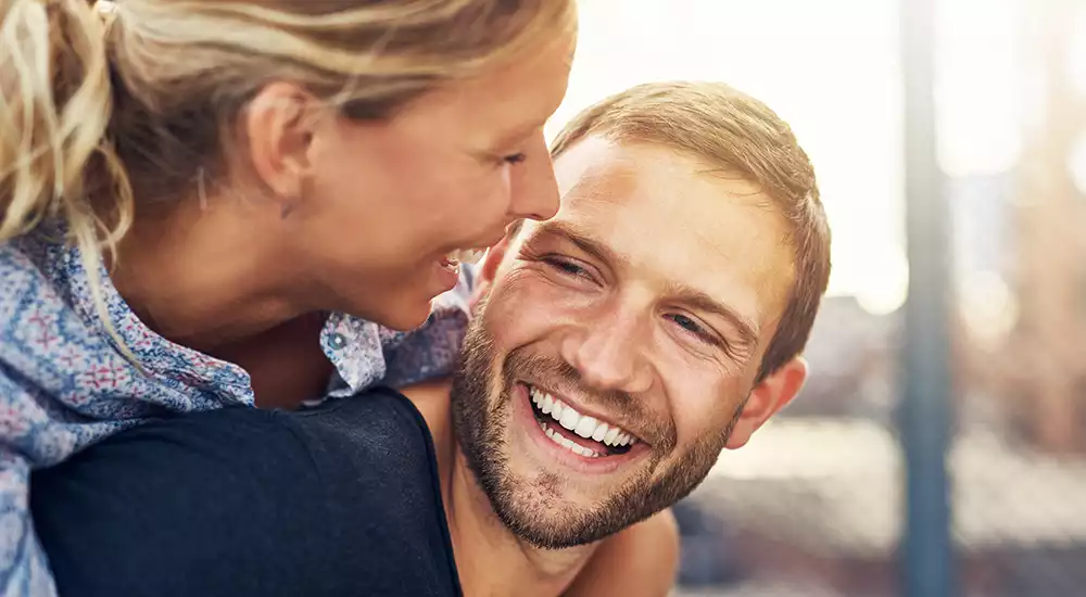 Smiling Couple with Straight Teeth